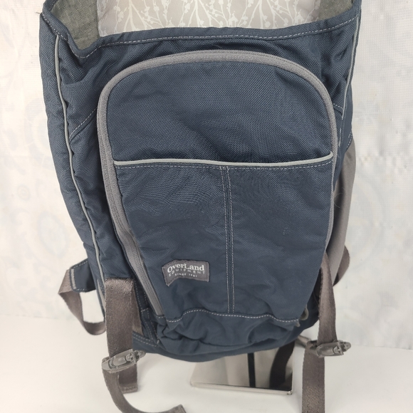 Overland Equipment blue and gray multi-compartment multi-purpose backpack - Picture 2 of 16